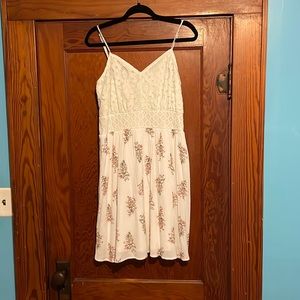 White Floral Dress